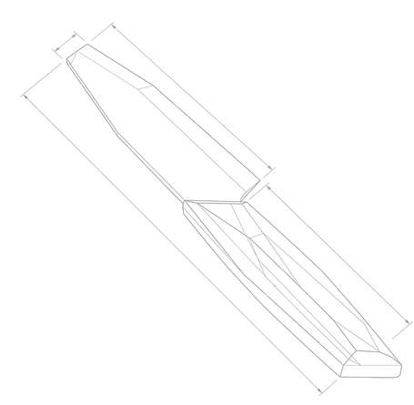 Нож сапфировый Э150